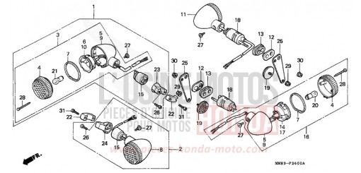 CLIGNOTANT VT1100CJ de 1988